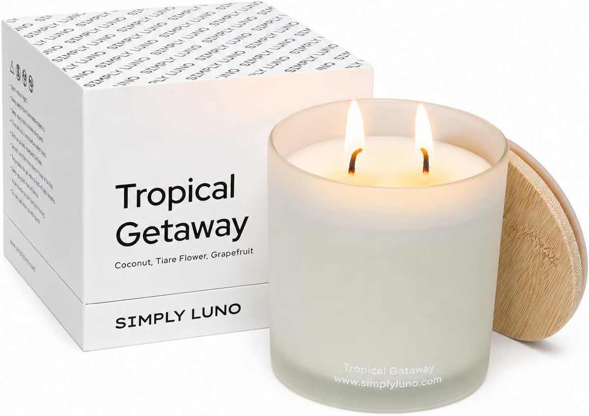 Tropical Getaway Coconut & Grapefruit Scented Candle