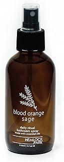 Hemlock Park Blood Orange Sage Room & Linen Spray | Botanical Mist Crafted with Essential Oils | 4 oz Glass Bottle