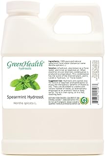 Spearmint Hydrosol (Floral Water) - 16 fl oz Plastic Jug w/Cap - 100% Pure (NOT Oil) - GreenHealth
