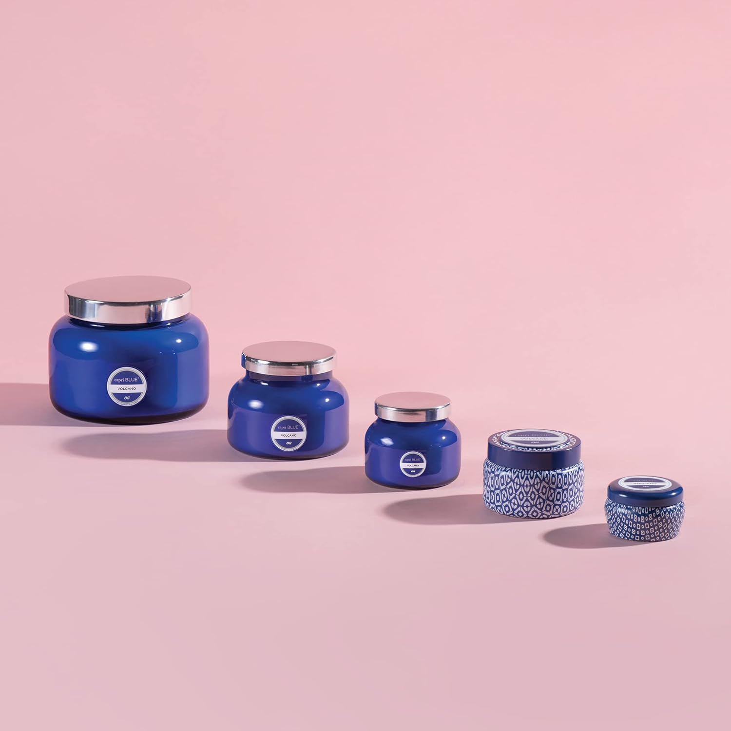Capri Blue Signature Jar Candles - Long Lasting Soy Wax Blend - Luxury Tropical Scented Candles - Comes in Blue Decorative Glass Jar (Coconut Santal, 8 oz)