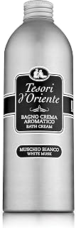 Tesori d’Oriente Bubble Bath for Women, Foaming Bath, Bath Bubbles for Women Relaxing, Luxurious Body Wash for Women & Skin Care - 500 Ml-16.91 us Fl Oz- [Italian Import ]-(White Musk)