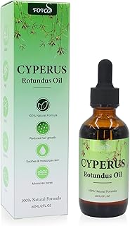 100% Pure Cyperus Rotundus Oil with Sweet Almond & Rosehip – Natural Hair Removal Care & Post-Waxing Soothing Oil for Face, Body, Underarms