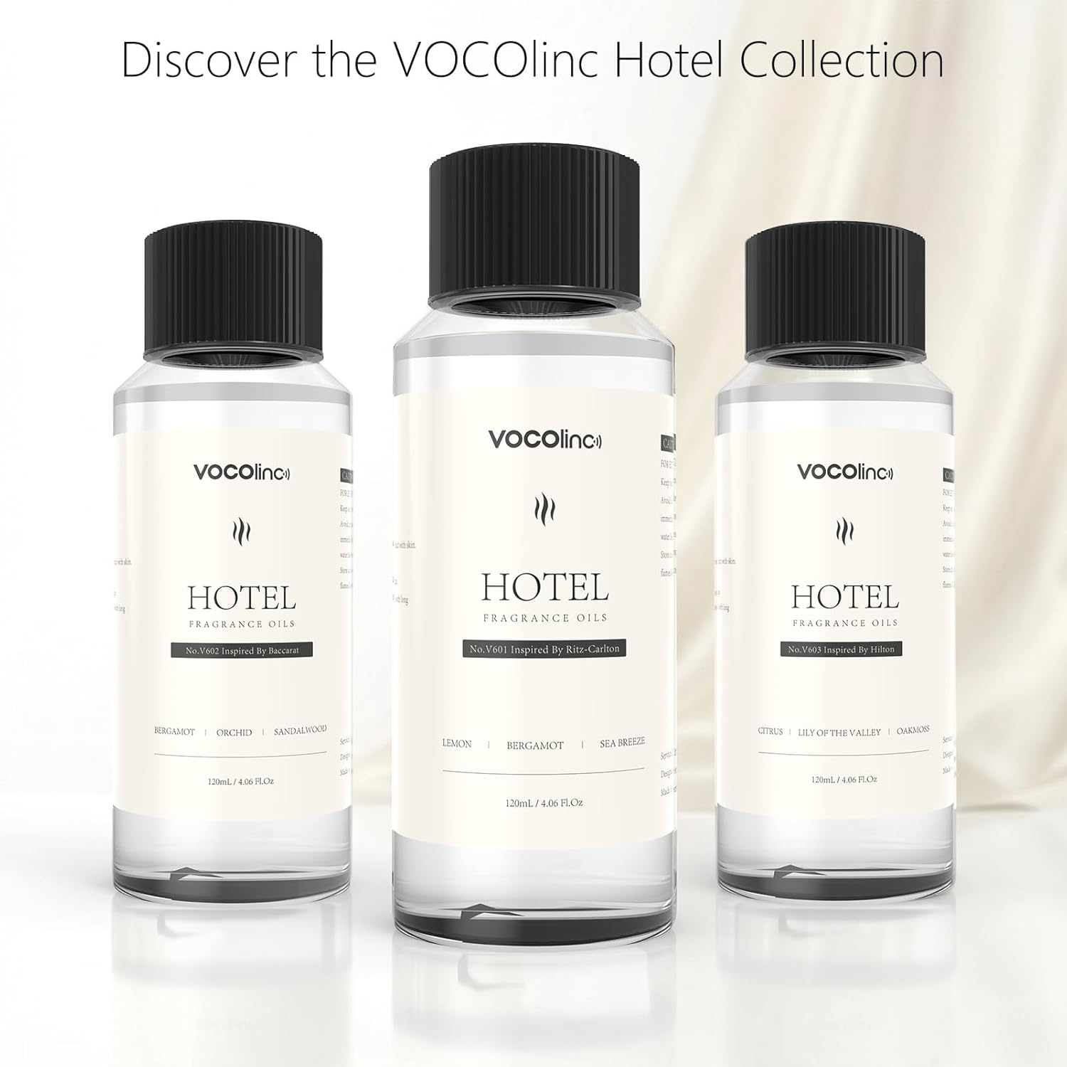 VOCOlinc Hotel Collection Diffuser Oil - My Way - Inspired by Luxury Five Star Hotel Lobby Scent Oil for Waterless Oil Diffusers, Luxurious Scents of Sandalwood, Suede, and Soft Woods (4.06 OZ)