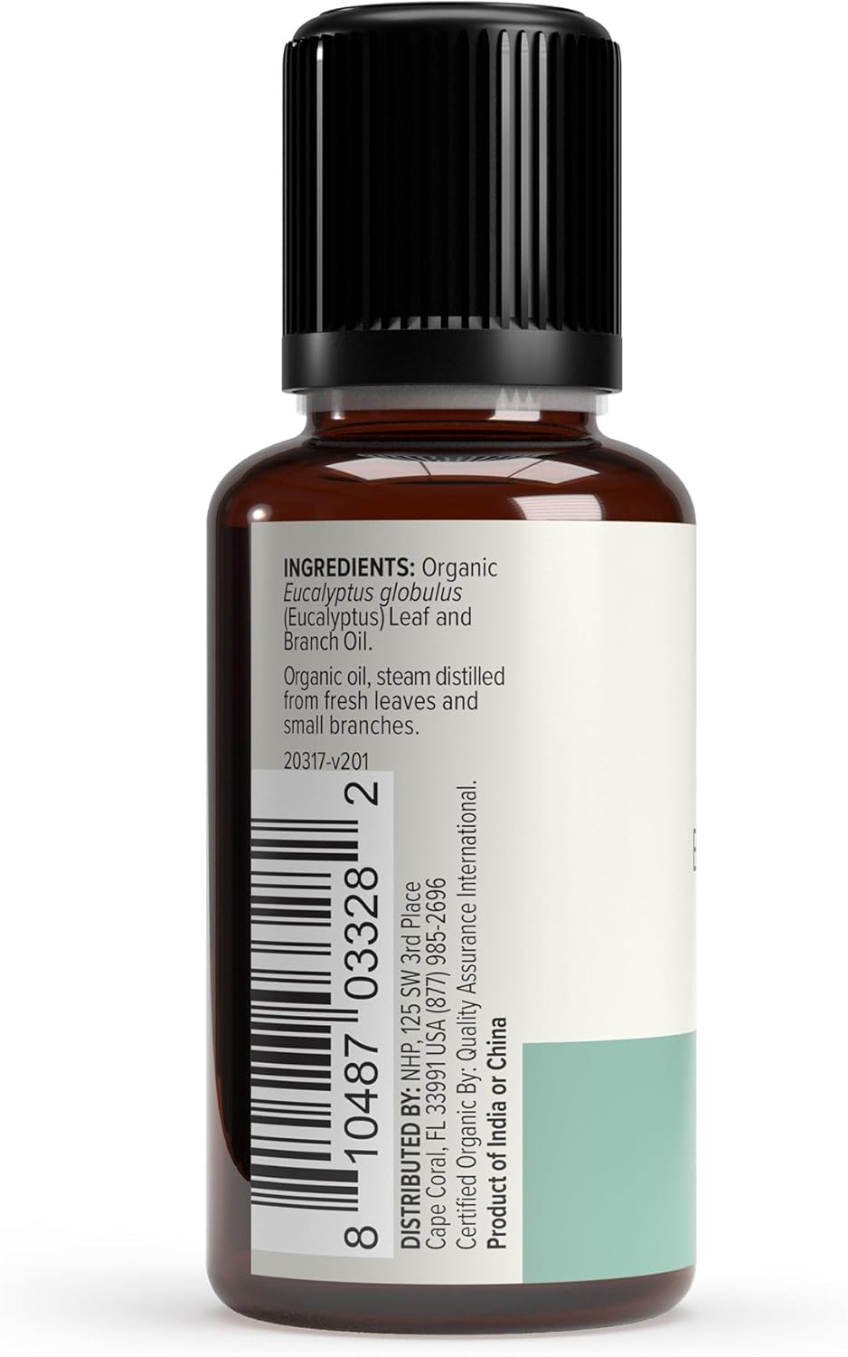 Dr. Mercola Ola Botanicals Organic Essential Oil - Uplifting Aroma for Air Diffusion & Skin Use - Refreshing and Soothing - Organic Eucalyptus 1 fl oz