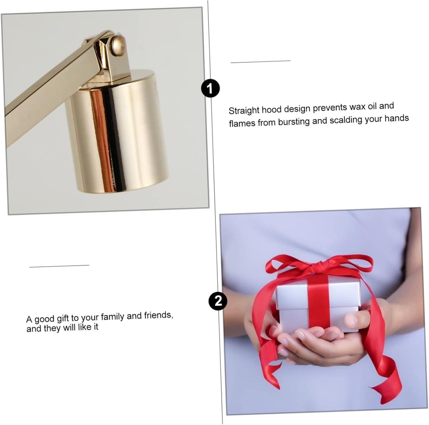 ARTIBETTER 3 pcs Candle Tool Candle Snuffer Extinguisher Gold Snuffer Accessories Black Stainless Steel Extinguisher Metal Wick Cover *1 Bucket