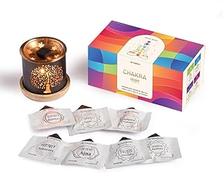 7 Chakra Incense Brick Gift Set by Aromafume | 14 Bricks & Tree of Life Exotic Burner | Smokeless Incense Set for Chakra Balance | Yoga & Meditation Gifts | Incense Kit for Plexus, Root & More