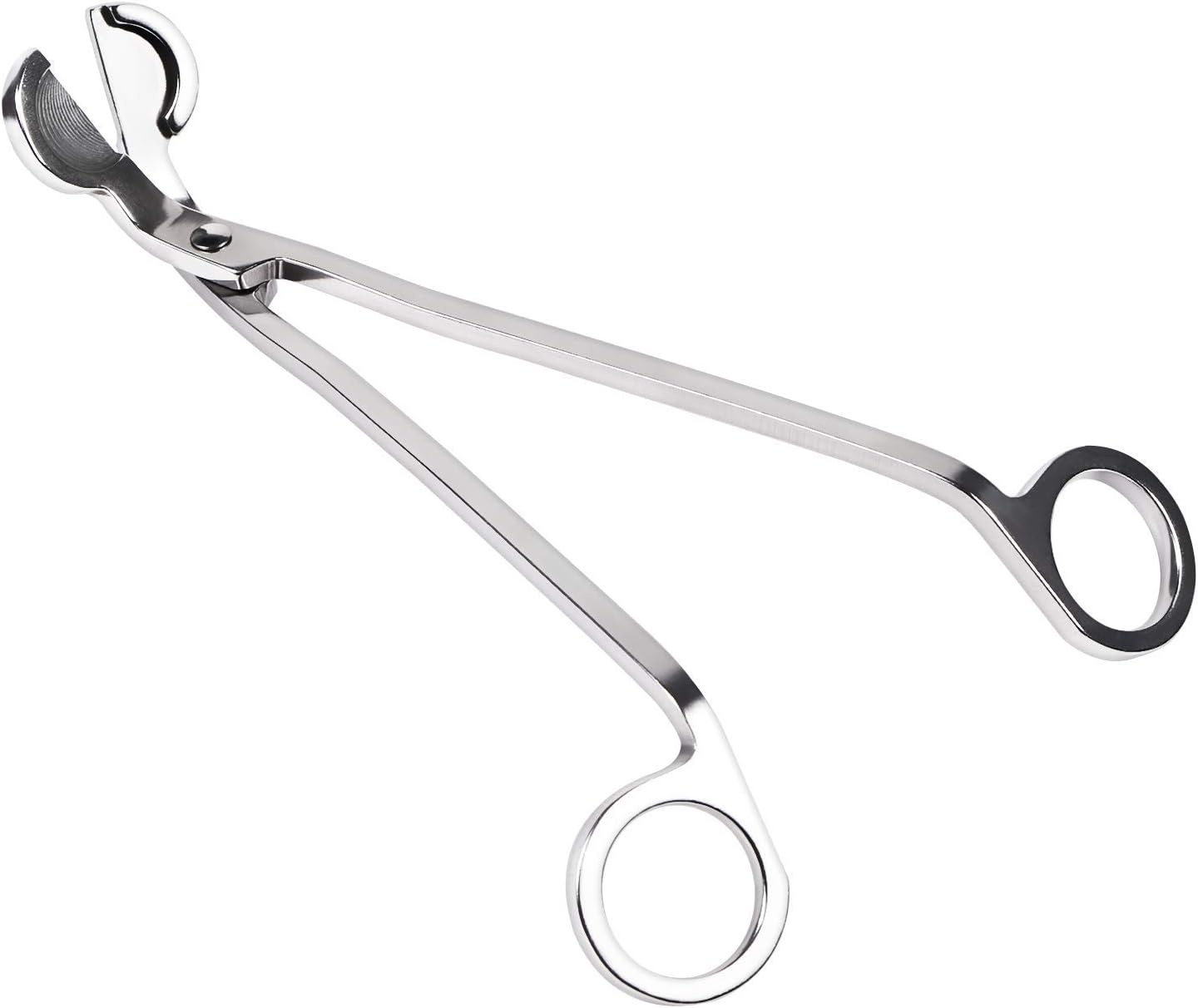 Candle Wick Trimmer, Polished Stainless Steel Wick Clipper Cutter - Reaches Deep Into Candles to Cut Spent Wicks, Allow Cleaner Burn and Prevent Soot Buildup