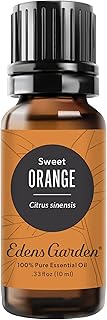 Edens Garden Orange- Sweet Essential Oil- 100% Pure Premium Grade, Undiluted, Natural, Therapeutic, Aromatherapy, The Best for Diffuser, Laundry, Humidifiers, Kid Safe 10 ml (.33 fl oz)