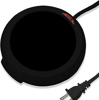Durable Heavy Portable Large Warmer Safe Plate for Candle Jar & Mug Warmer, Space Black Pack