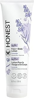 The Honest Company Hydrating Face Body Lotion, Fast Absorbing, Naturally Derived, Hypoallergenic, Lavender Calm, 8.5 fl oz