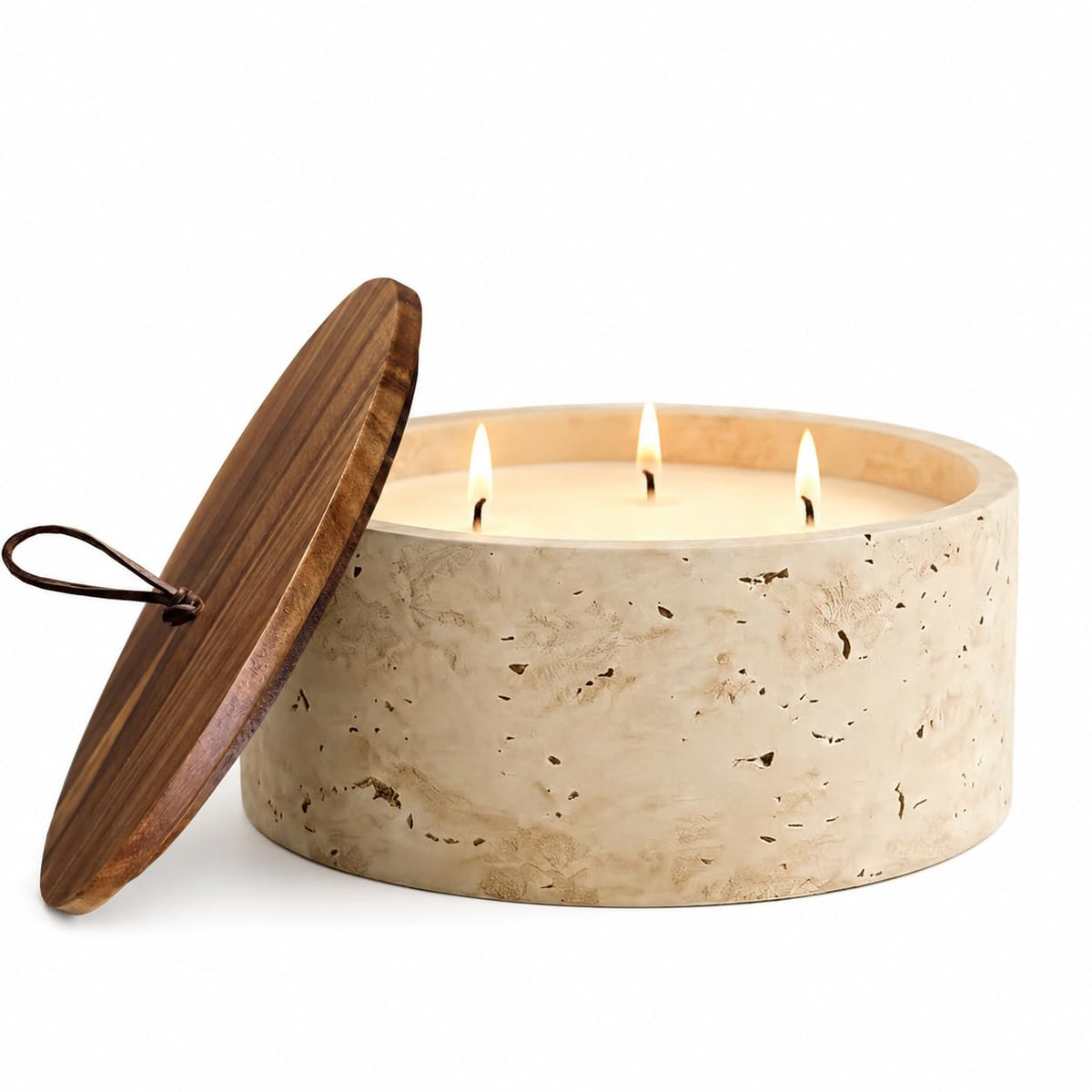 3-Wick Scented Candle-Vanilla & Cinnamon & Milk