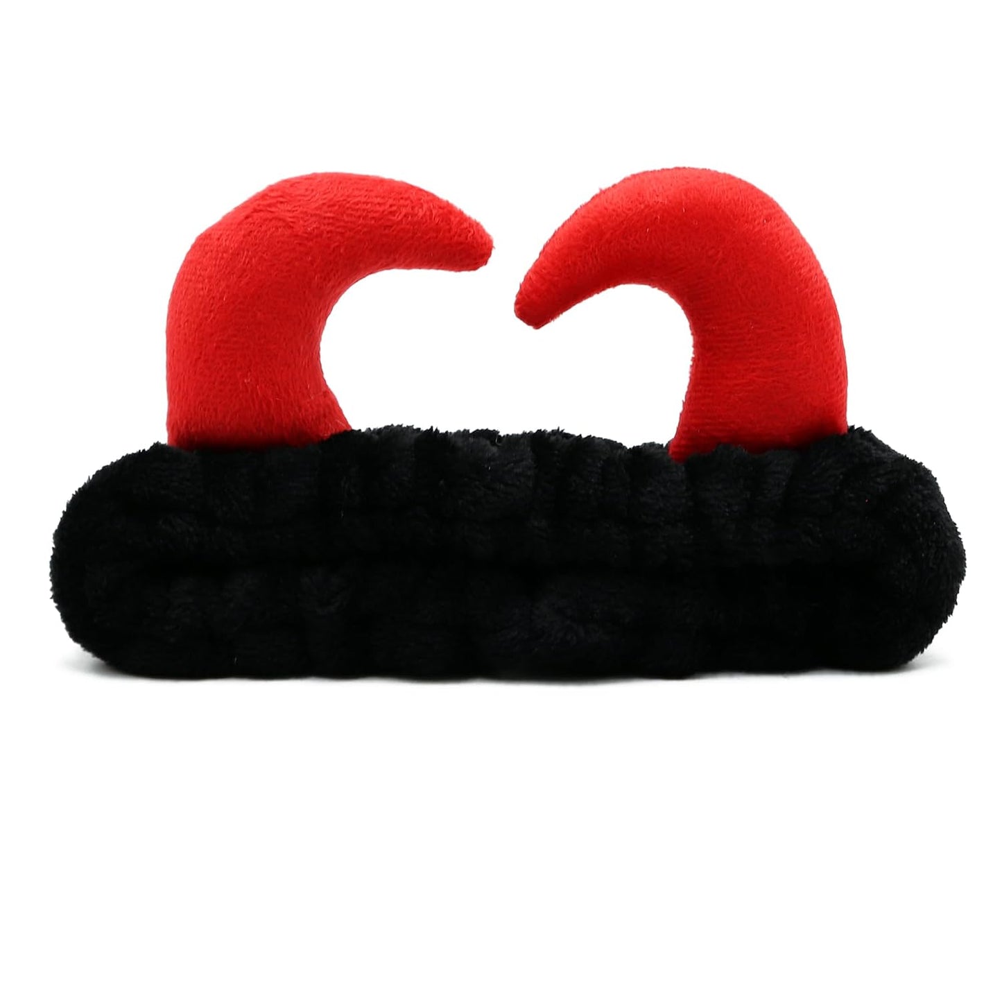 Devil Horn Facial Spa Headband - Cosmetic Makeup & Skincare Headband for Washing Face & Makeup (Black)