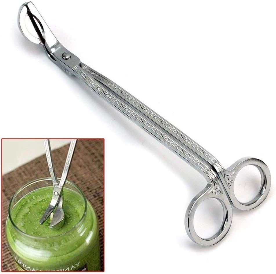 STONCEL 1PC Candle Trimmer Wick Catcher Stainless Steel, Silver
