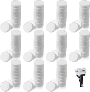 100 PCS Air Filter Scent Pads, 0.67in/17mm Essential Car Air Freshener Refill Felt Pads Unscented White Custom Car Airs Vent Clip Replacement Scent Pad Perfumes Refill Tablets for Cars Diffuser