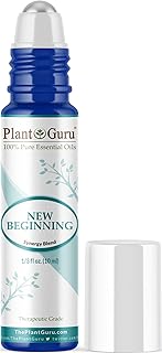 New Beginning Essential Oil Blend Roll On 10 ml 100% Pure Pre-Diluted Therapeutic Grade for Aromatherapy for Centering, Meditation, Yoga, Relaxation, Uplifting, Calming