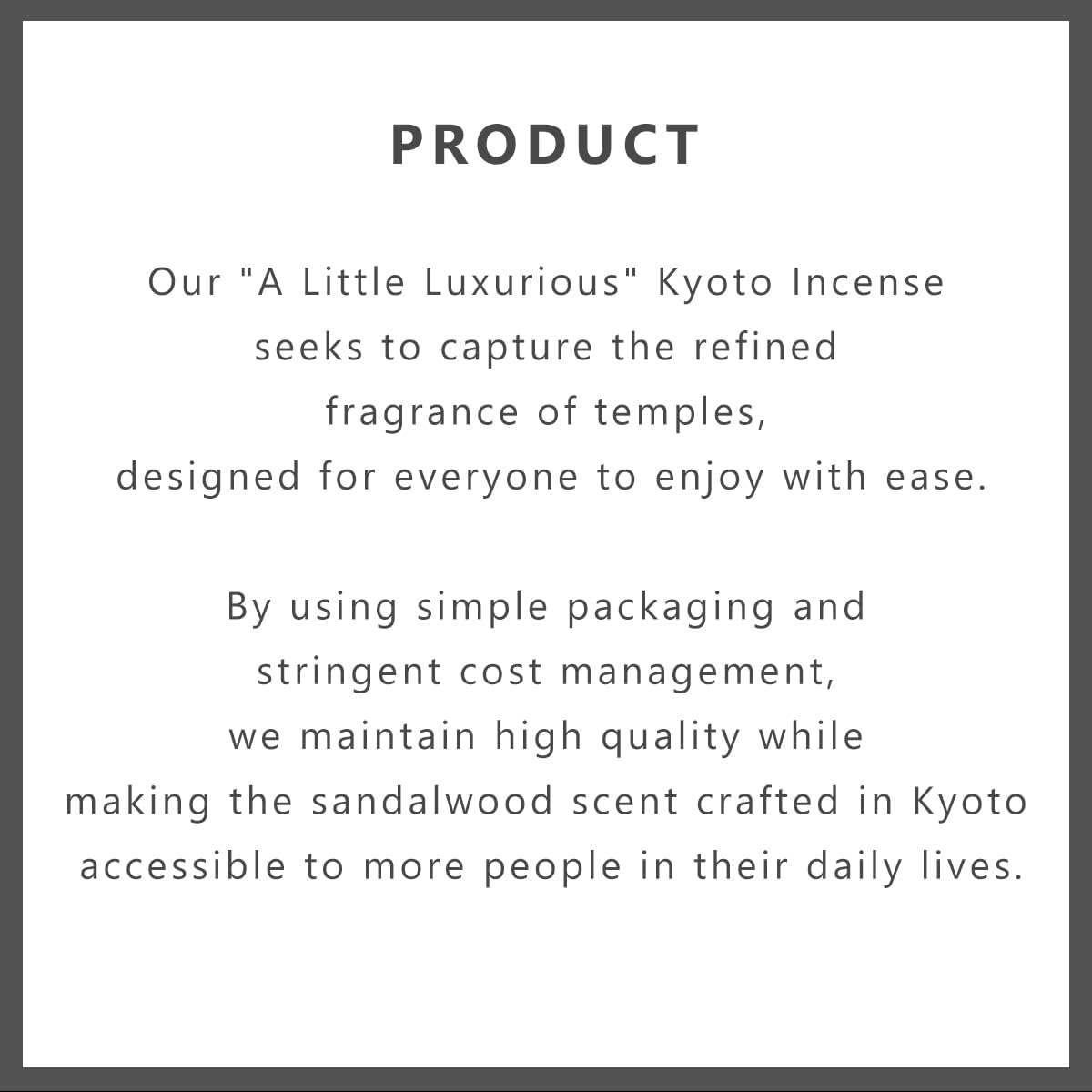 Kyoto Sandalwood Incense Sticks - Japanese Temple Aroma, Ideal for Relaxation & Meditation, Approx. 60 Sticks (0.044 Pounds) - Premium Quality Incense for Spiritual & Home Use Nagomikobo