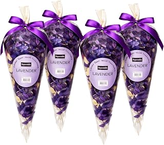 Potpourri 4 Pack Set – Dried Botanical Petals for Bowl or Vase Filler, Home Fragrance Décor – 4 Pouches, 70g Each (9.88 oz Total) (Lavender)