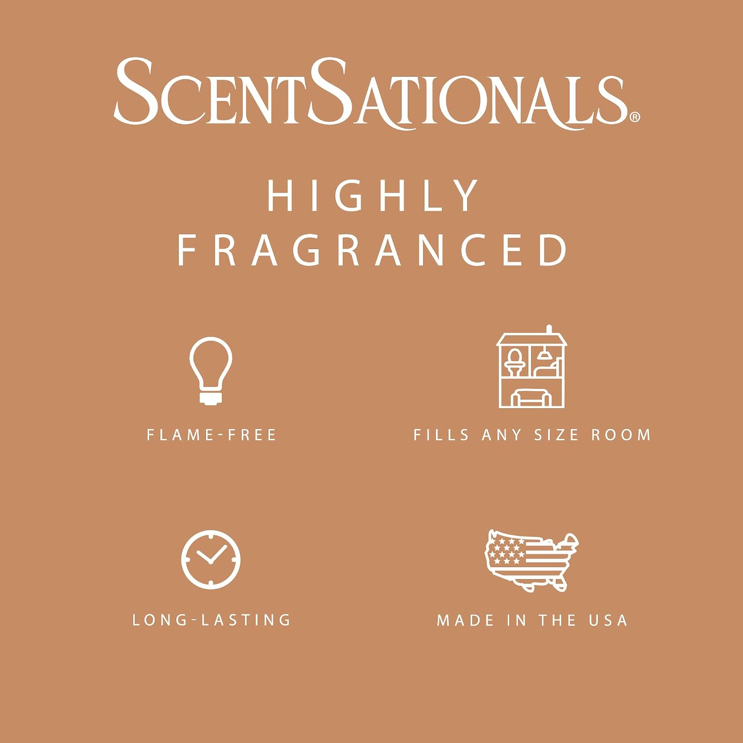 ScentSationals No Place Like Home Scented Wax Melts - Cinnamon & Clove, 10oz (24 Cubes)