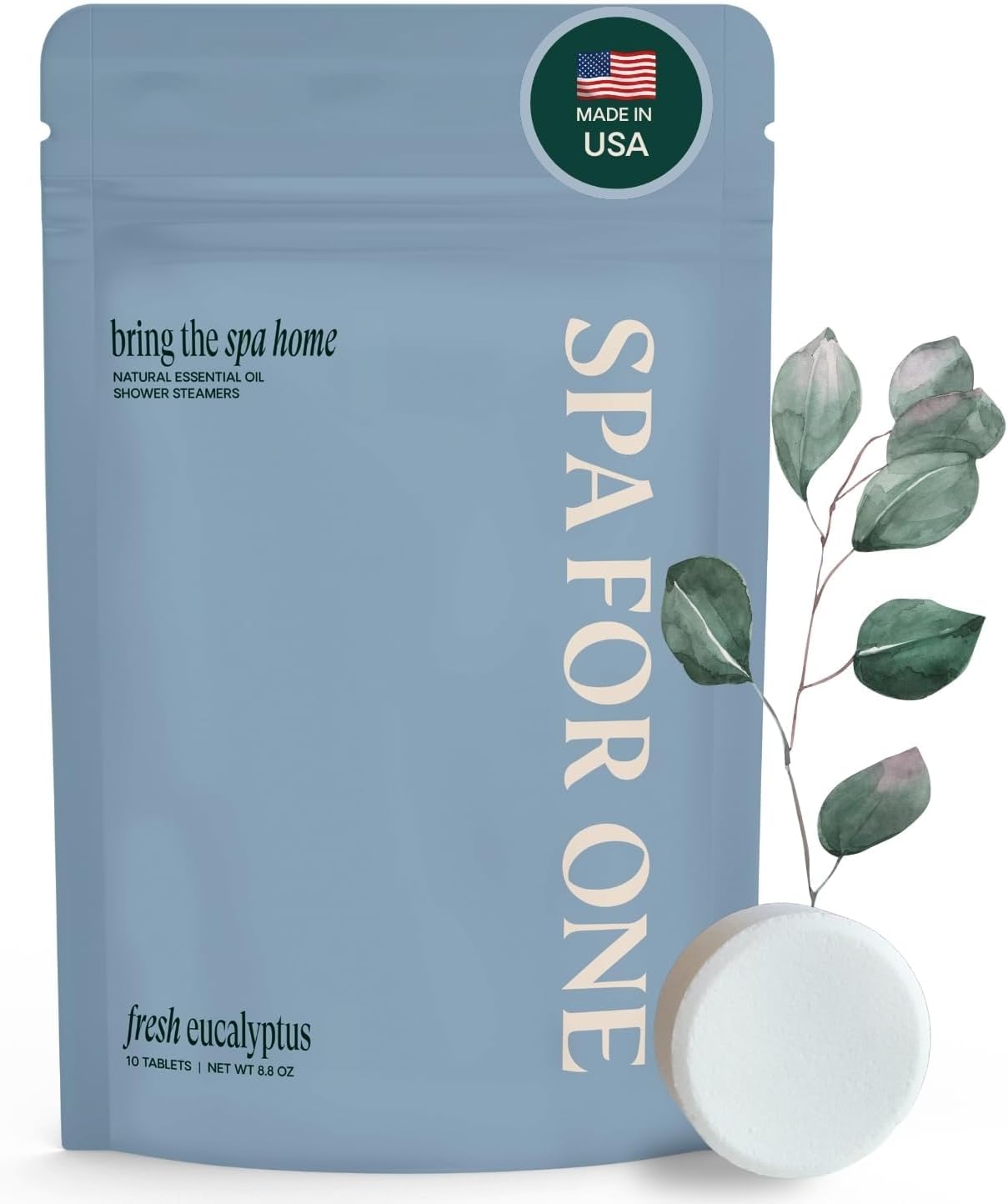 Eucalyptus Shower Steamers Aromatherapy 10 Pack – Made in USA with Natural Essential Oils & Menthol – Shower Tablets for Fathers Day, Relaxation & Post Workout Recovery