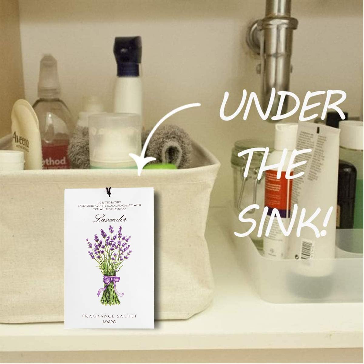 MYARO 12 Pcs Scented Sachets for Drawer and Closet, Long-Lasting Sachets Bags Air Freshener Fresh Scents, Hanging Potpourri Bags Home Fragrance Sachet for Lover