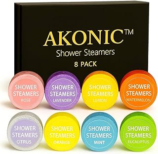 Shower Steamers Aromatherapy – 8 Pack, Strong Eucalyptus & Lavender, Home Spa Relaxation Gift Set