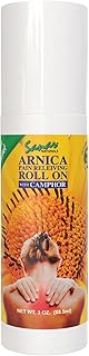 Sanar Naturals Arnica Roll On | Fast Acting Cooling Relief with Menthol Camphor & Arnica Montana | for Muscles, Joints, Back, Neck & Knees | Non Greasy Muscle Rub, 3 oz