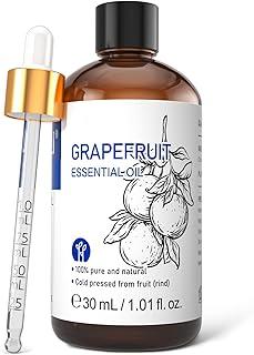 HIQILI 30 ml Grapefruit Essential Oil, for Diffuser, Skin Care,100% Pure and Natural - 1 Fl Oz