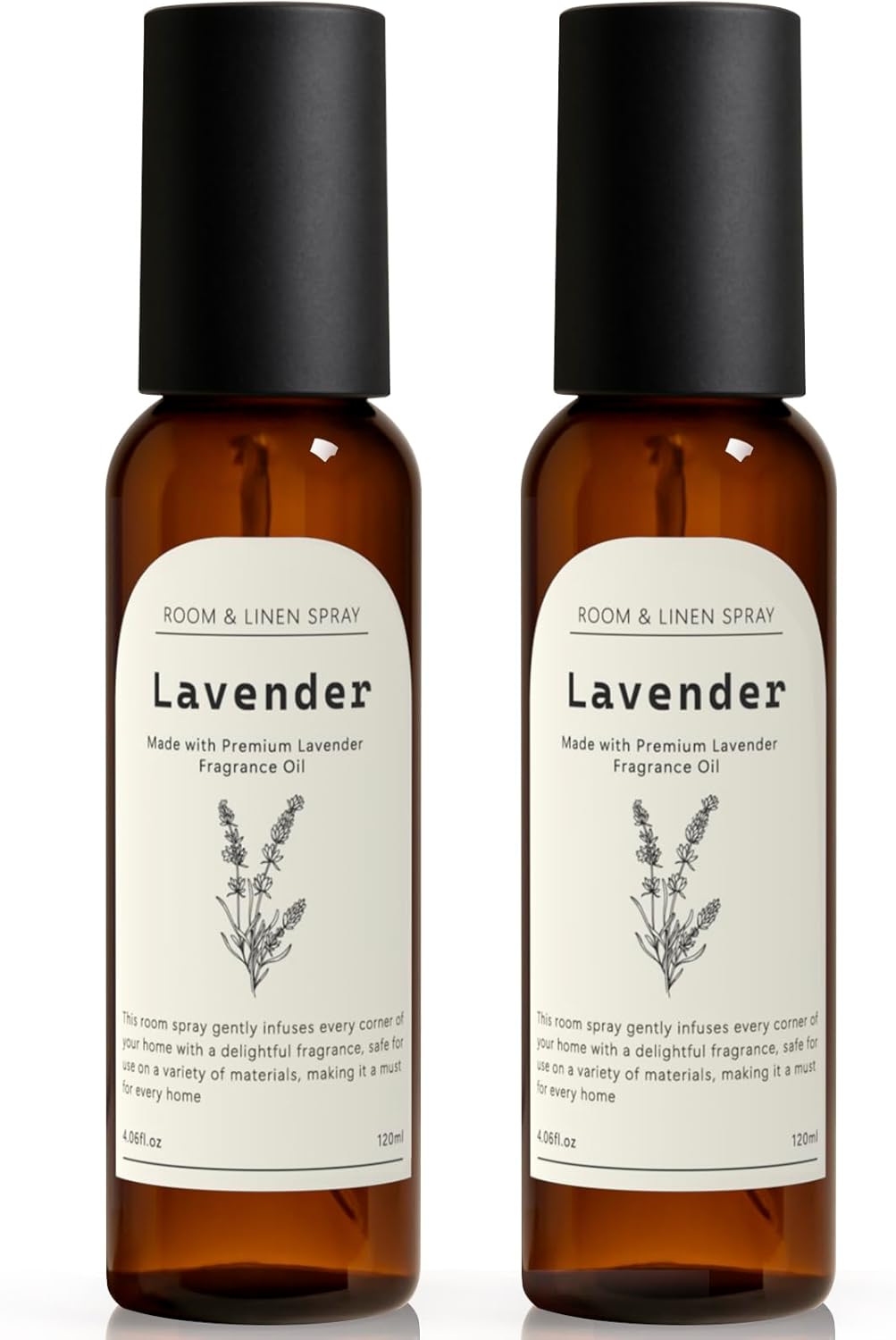 Lavender Room Spray, 2 Pack 4.06oz Air Freshener Spray, Long Lasting Room Air Fresheners for Home, Odor Eliminator for Bathroom Office Bedding