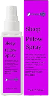 Sleep ZM Lavender Pillow Sleep Spray – Natural Relaxation and Calming Mist with Essential Oils for Deep Sleep – Use with Sleep ZM Blue Light Glasses – 2.5 fl oz Home and Travel Size Aromatherapy Spray