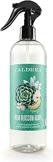 Caldrea Linen and Room Spray Air Freshener, Made with Essential Oils, Plant-Derived and Other Thoughtfully Chosen Ingredients, Pear Blossom Agave Scent, 16 oz