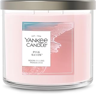 Yankee Candle Pink Sands, Scented Candle, 14.5oz 3-Wick Candle Jar with up to 40 Hours Burn Time