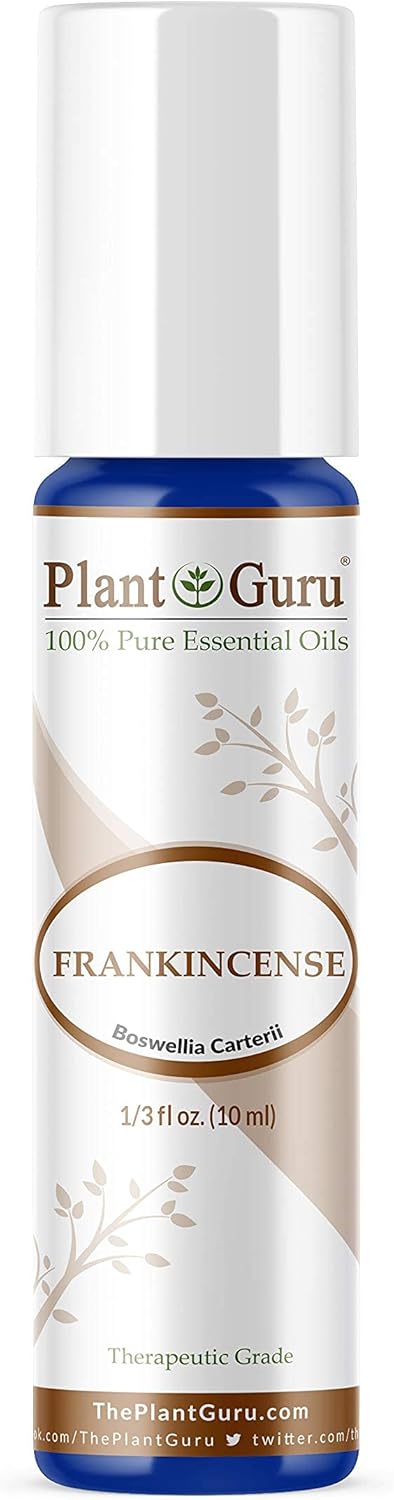 Frankincense Essential Oil Roll on 10 ml. Extract of Boswellia Carterii 100% Pure, Pre-Diluted Therapeutic Grade.