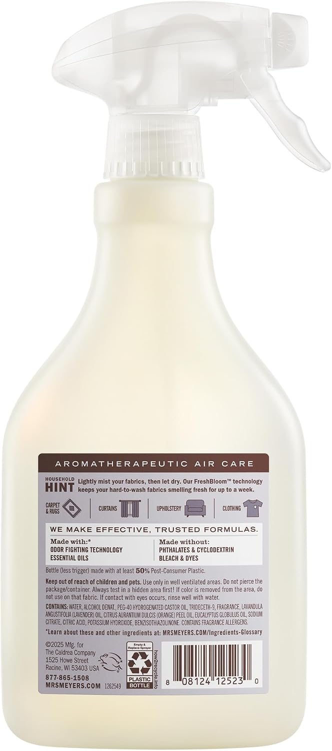 MRS. MEYER'S CLEAN DAY Fabric Freshener, Lavender scent, 20 Ounce Bottle
