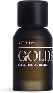 Vitruvi Golden Citrusy Essential Oil Blend with Grapefruit, Palmarosa, and Cinnamon Oil (0.5 Fl oz)