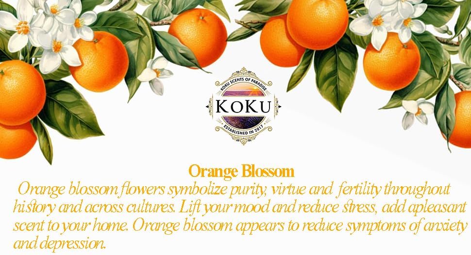 Orange Blossom Air Freshener - Room Spray - Odor Eliminator - Car Air Freshener - Home Spray - Linen Spray - Fabric Refresher - Non-Toxic - Alcohol Free – 8 Oz