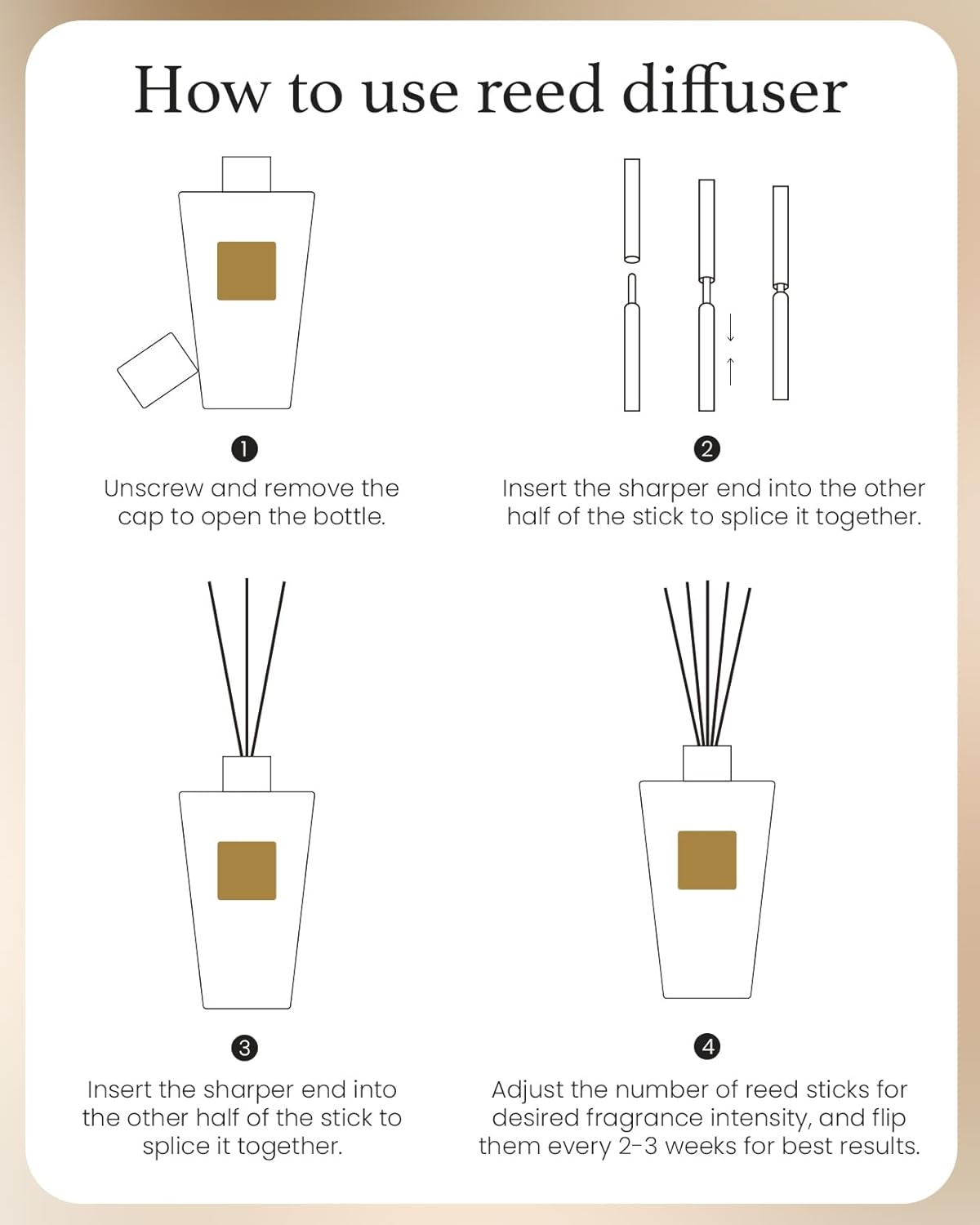 M&SENSE Orange Goji Reed Diffuser Set - 8.79fl oz Home Fragrance Non-Toxic Essential Oil Diffuser with Sticks, Air Freshner Gifts for Family Friends with Long Lasting Fragrance