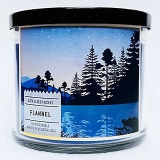 Bath and Body Works 3-Wick Scented Candle in Flannel 14.5 Ounces