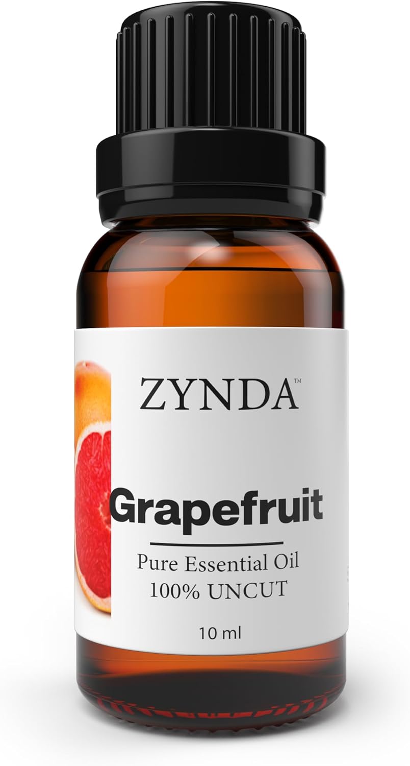 Grapefruit Essential Oil 100% Pure & Natural – Premium Aromatherapy Grade Grapefruit Oil for Skin, Hair Care, Diffuser & Wellness (10ml)