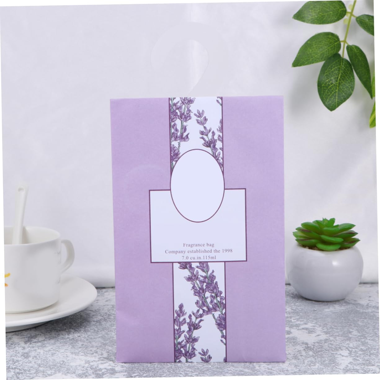 Holibanna 5Pcs Lavender Scented Sachets Hanging Air Freshener for Drawers Closets and Car Fresh Fragrance Packets for Wardrobes and Storage