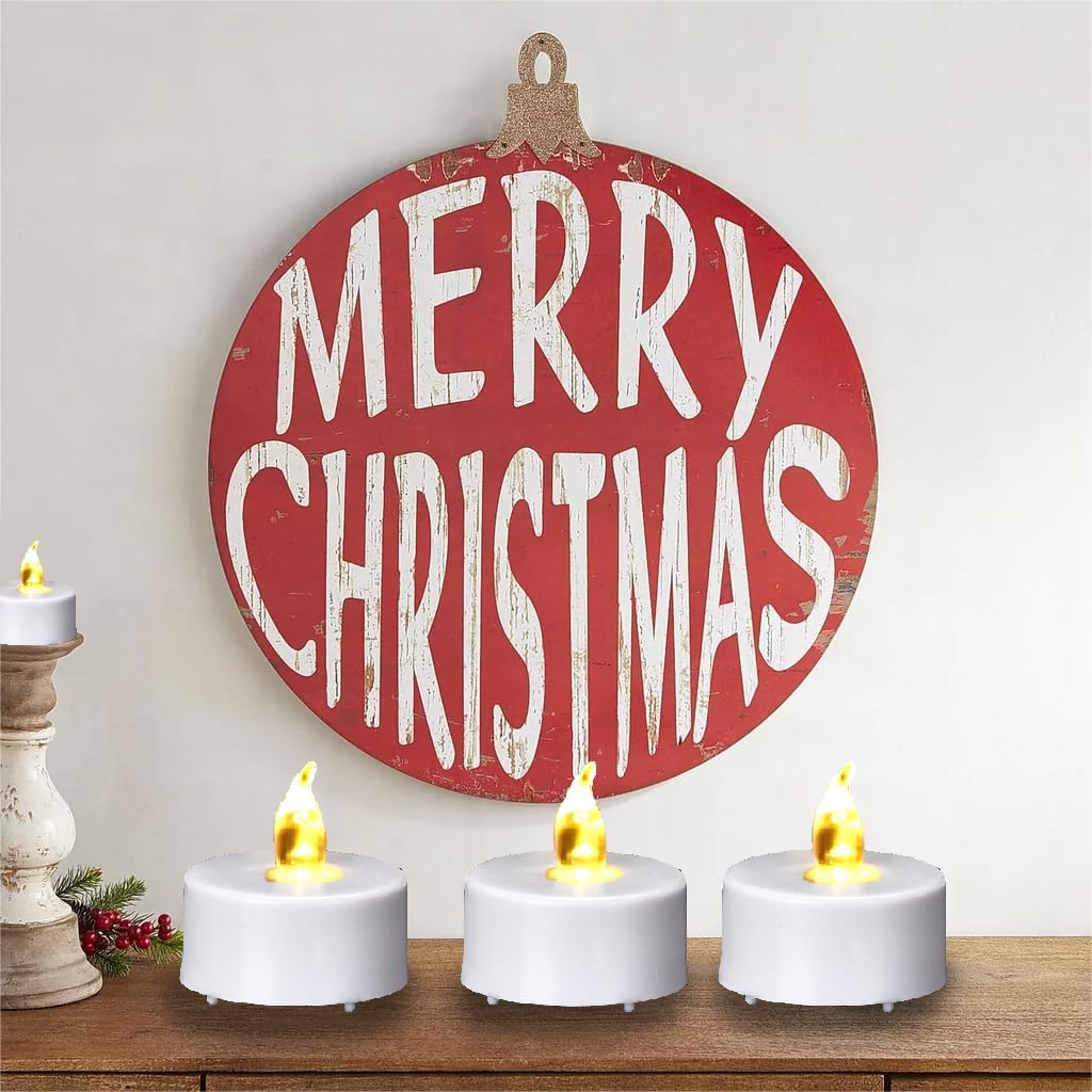 Tea Lights Candles Battery Operated with Remote Control, 12Pcs Flickering Flameless Candle with Timer, Long Lasting 400+Hours Led Electric Candle for Home Decor, Wedding, Party (WarmYellow)