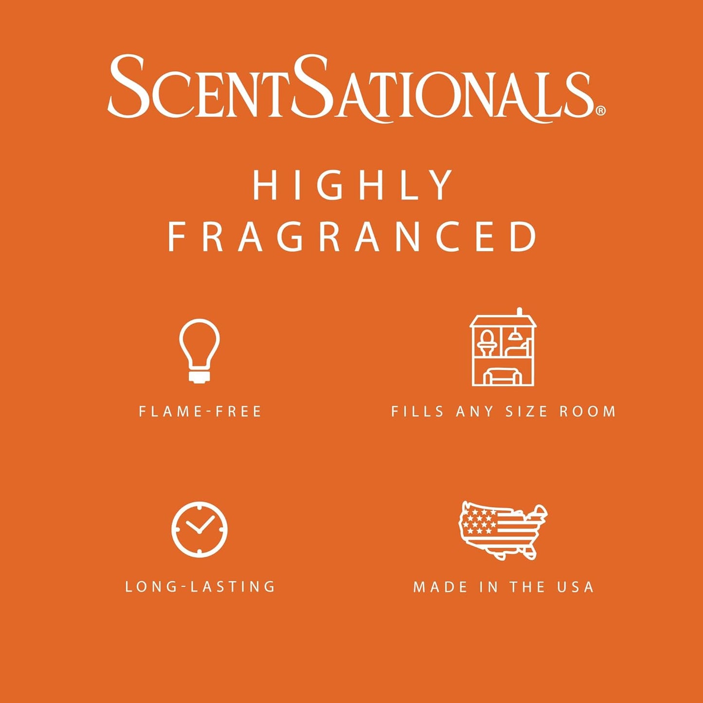 ScentSationals Dreamsicle Cream Scented Wax Melts - Orange & Creamy Vanilla Scent, 10oz (24 Cubes)