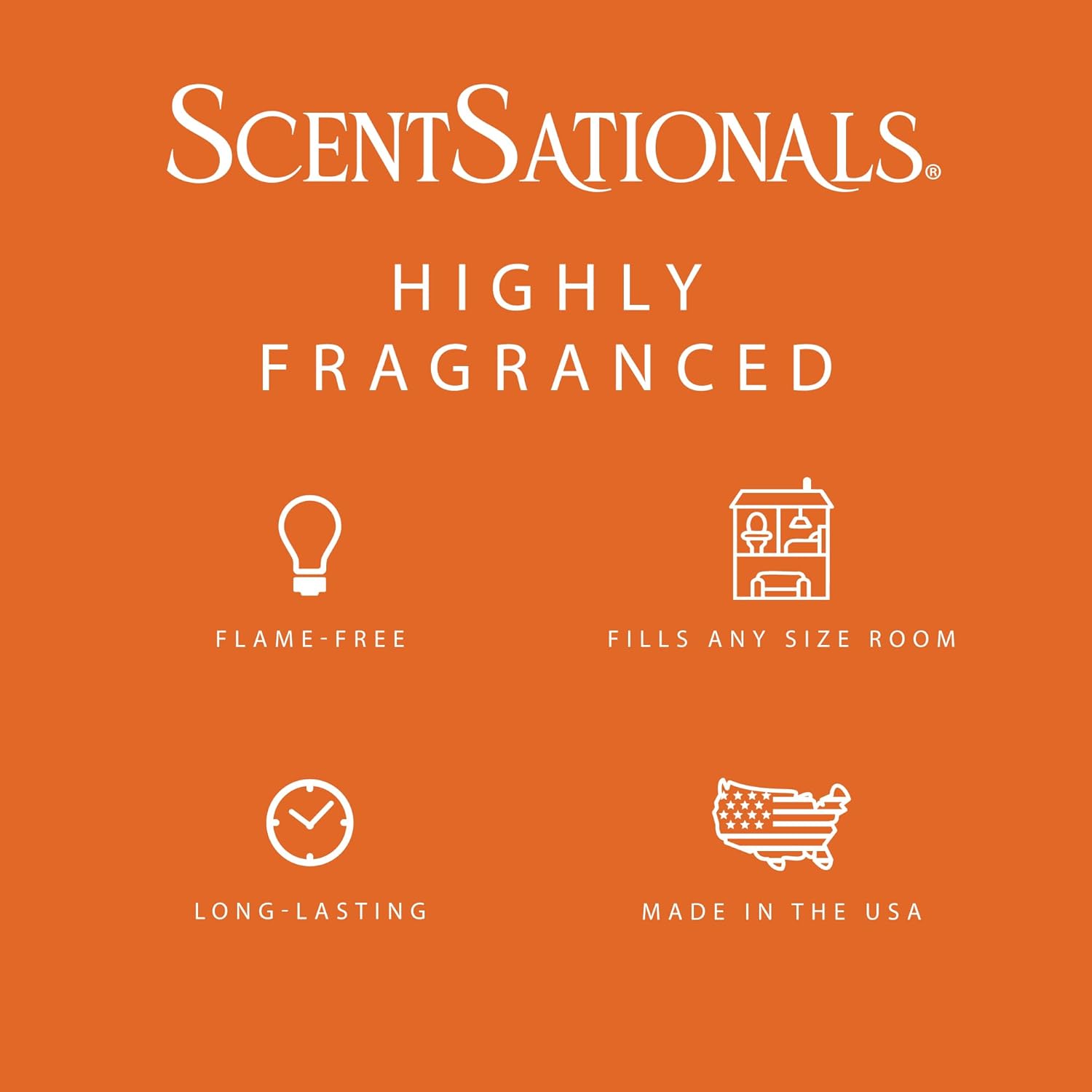 ScentSationals Dreamsicle Cream Scented Wax Melts - Orange & Creamy Vanilla Scent, 10oz (24 Cubes)