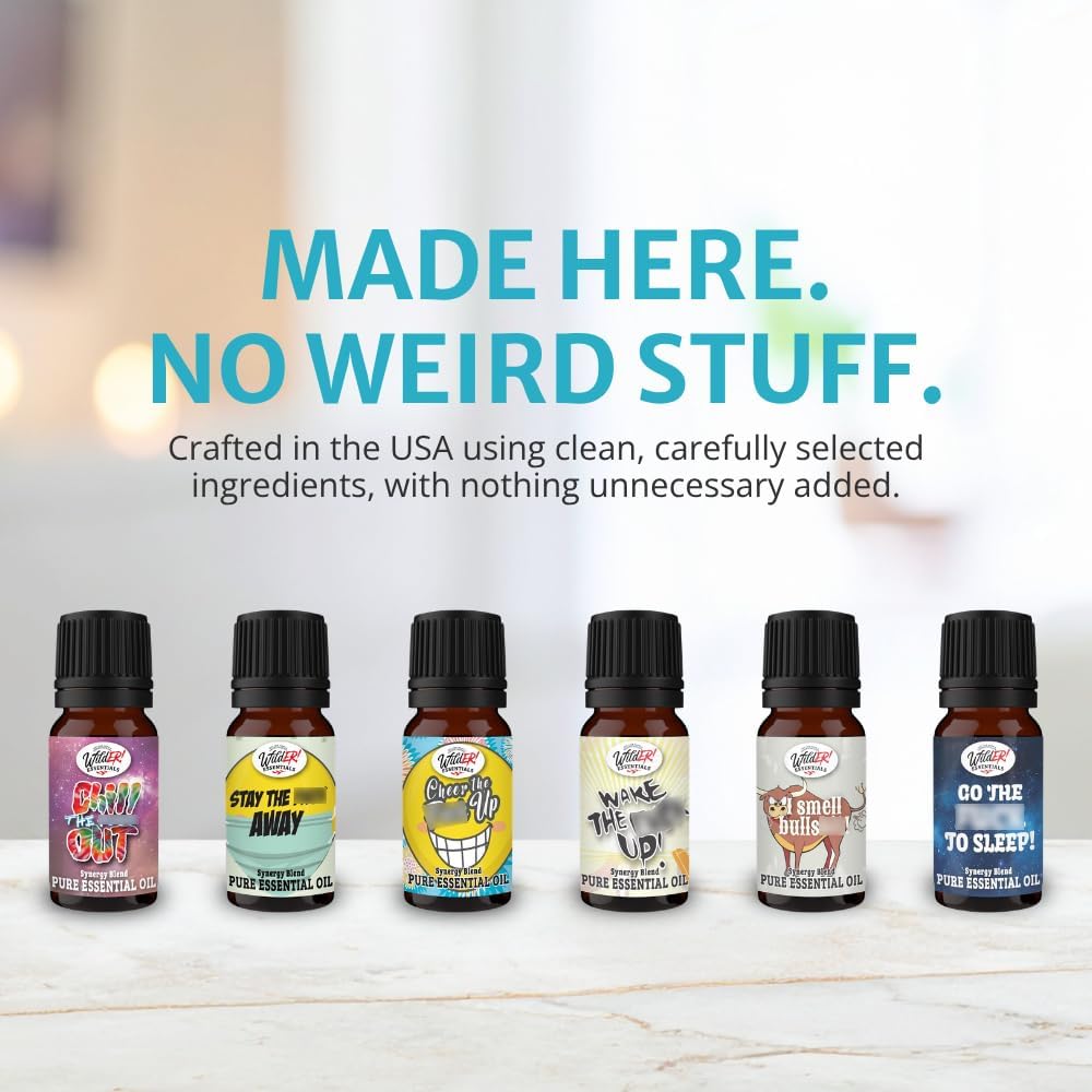 Wild Essentials Chill The F Out Essential Oil Blend, Calming Relaxing Aromatherapy Oil for Diffusers, 100% Pure, Crafted in USA