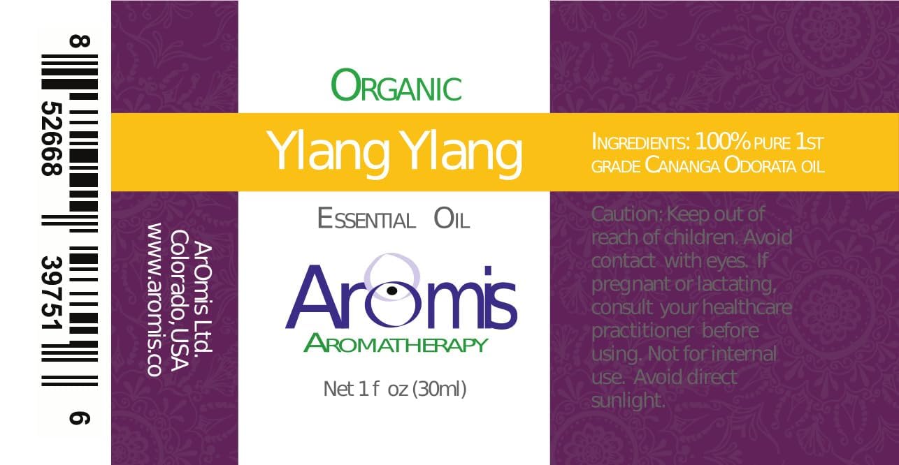 ArOmis Ylang-Ylang Essential Oil - 100% Pure Therapeutic Grade - Undiluted, Premium Oil - 150 Micron Filtered, Perfect for Aromatherapy Diffusers (30ml / 1 fl oz)