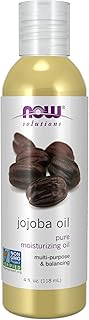 NOW Foods Solutions, Jojoba Oil, 100% Pure Moisturizing, Multi-Purpose Oil for Face, Hair and Body, 4-Ounce