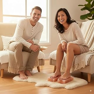 Premium Himalayan Pink Salt Foot Bricks (2 Pack) – Himalayan Salt Blocks, 4"x8"x2" Spa & Wellness Accessories for Home, Studio & Relaxation Spaces
