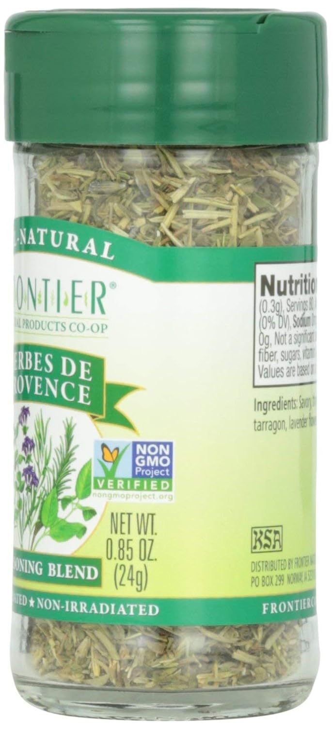 Frontier Co-op Herbes De Provence, 0.85 Ounce, French Blend of Aromatic Savory, Thyme, Rosemary, Basil Tarragon & Lavender