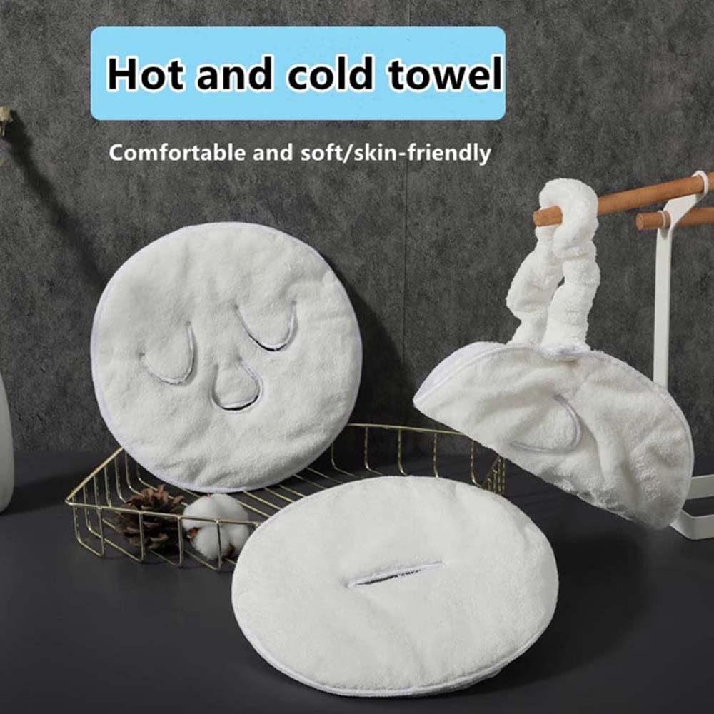 2 Pack Reusable Hot Cold Face Towel Mask for Skincare, Facial Masks Steamer Facial Kits for Women Girls Estheticians Skin Care, 100 PCS Disposable Preserving, 1 Spa Headband