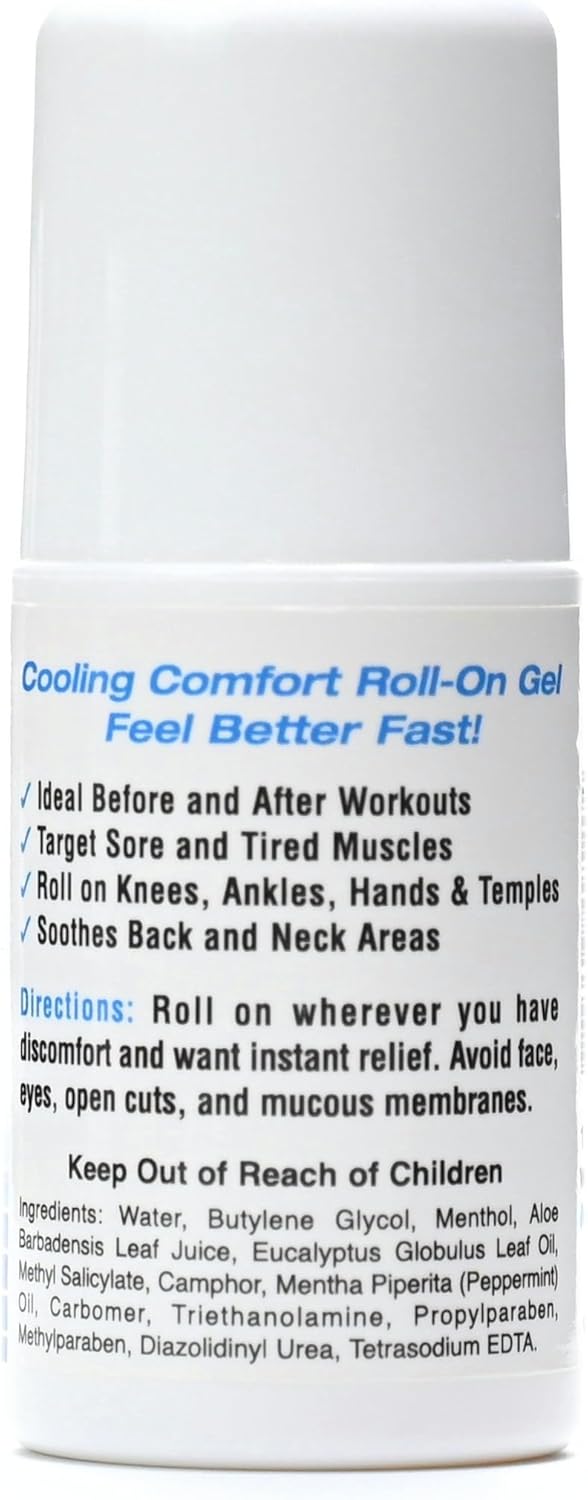 MDR Roll-On Relief – Fast-Acting Muscle & Joint Comfort with Menthol & Essential Oils – Doctor Formulated Cooling-to-Warming Formula – Made in USA – Travel Size 2 fl oz