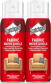 Scotchgard Fabric Water Shield, Water Repellent Spray for Spring and Summer Clothing and Household Upholstery Items, Long-Lasting Protection for Seasonal Fabric, Two 10 Oz Cans (Pack of 2)